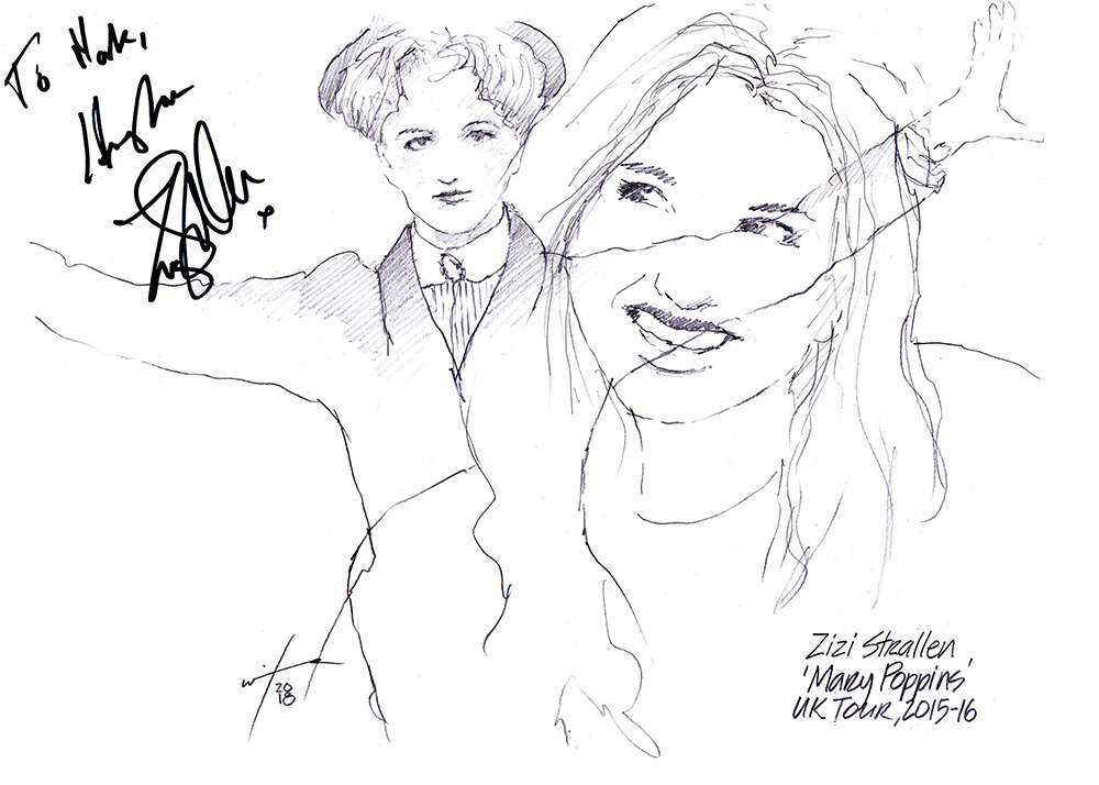1000x714 drawing zizi strallen in mary poppins chicanepictures - Mary Poppins Drawing