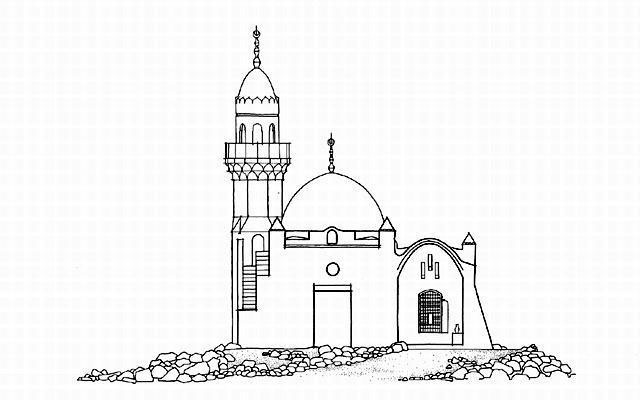 640x400 corniche mosque bampw drawing, elevation archnet - Masjid Drawing