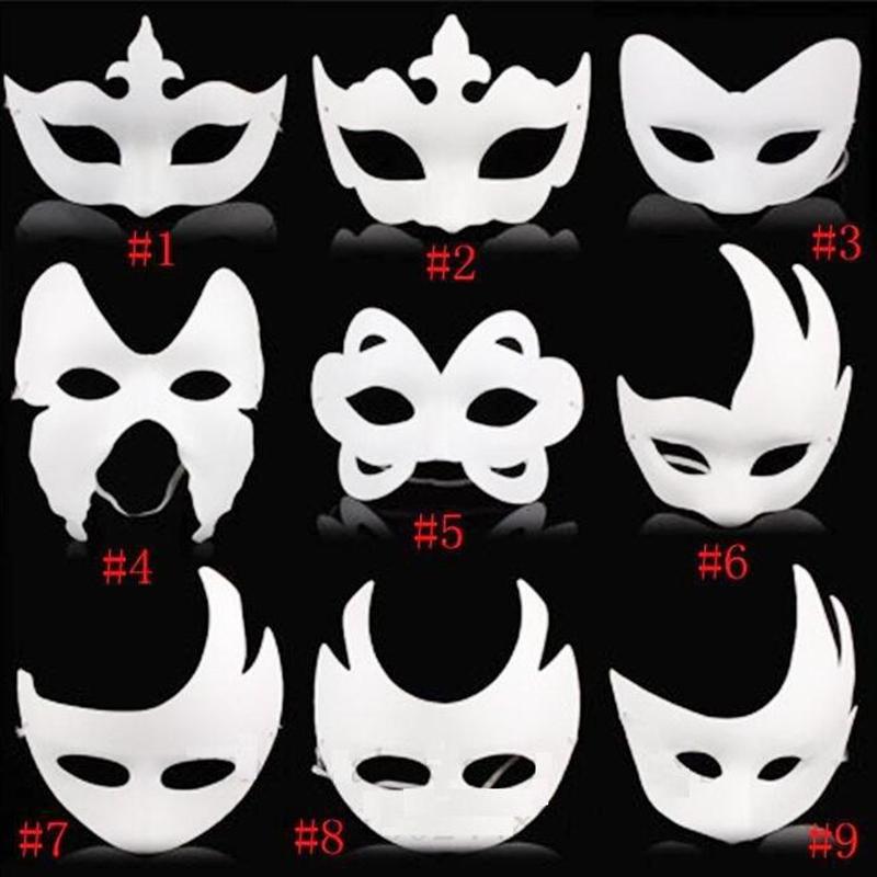 800x800 Hand Painted White Unpainted Face Mask Plain Blank Drawing Board - Mask Drawing