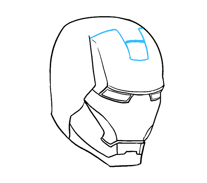 678x600 How To Draw Iron Man In A Few Easy Steps Easy Drawing Guides - Mask Drawing