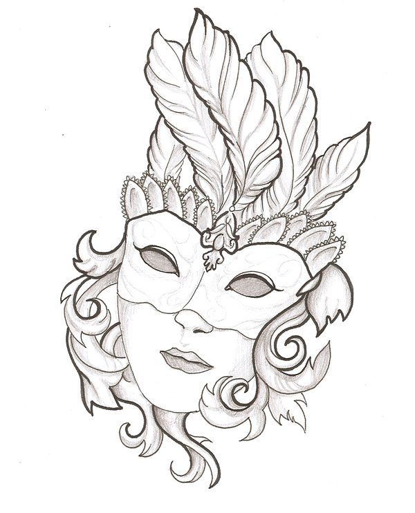 600x742 Mask - Mask Drawing