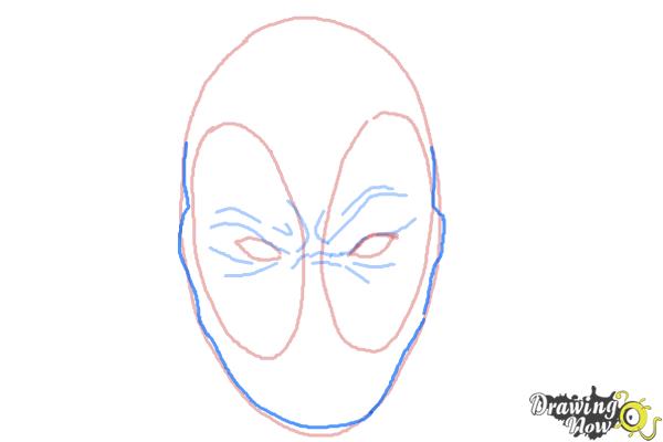 600x400 How To Draw Deadpool Easy - Mask Drawing Easy