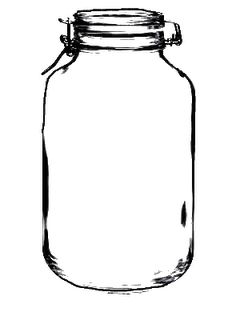 236x320 mason jar clipart handle drawing - Mason Jar Drawing