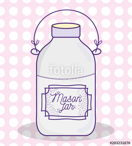 452x500 mason jar drawing stock image and royalty free vector - Mason Jar Drawing
