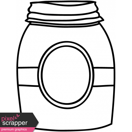 456x456 mason jar drawing template - Mason Jar Drawing Template