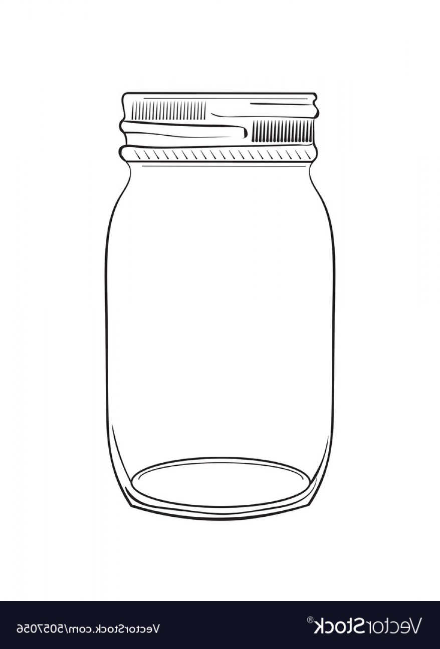 878x1296 Hand Drawn Doodle Jar Vector Soidergi - Mason Jar Line Drawing
