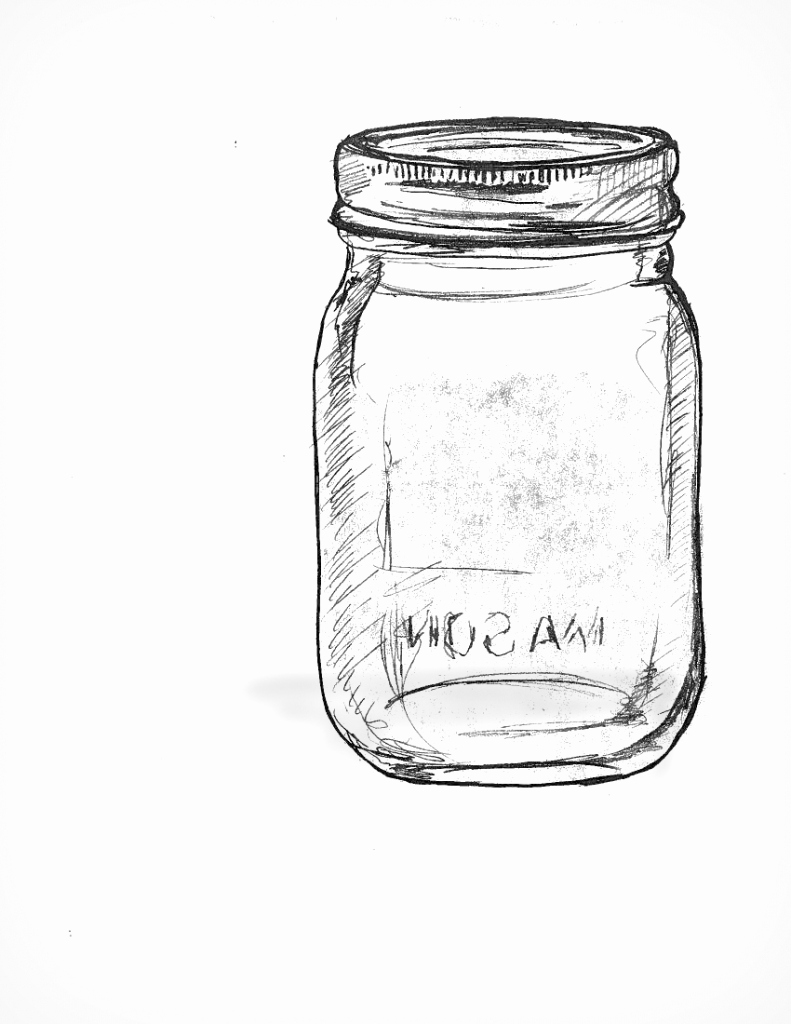 791x1024 drawn mason jar amazing free clip art stock illustrations - Mason Jar Line Drawing