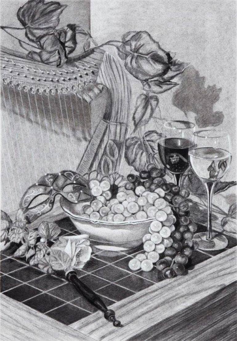 770x1107 memento and memory drawing - Masquerade Drawing