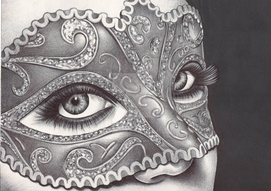 900x634 masquerade - Masquerade Drawing