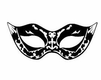 340x270 Masquerade Decal Etsy - Masquerade Mask Drawing