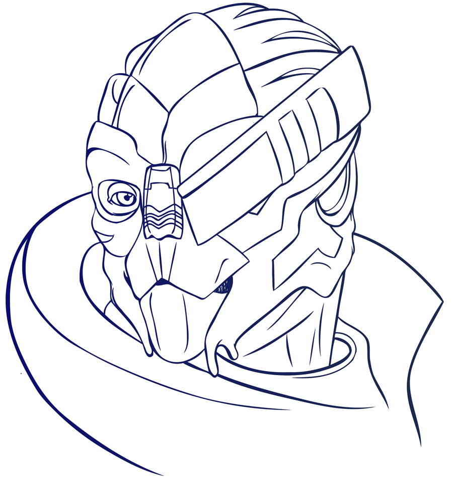 900x948 blog brogan coral kingsley i like to draw curvy things - Mass Effect Drawings