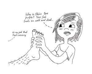 300x240 foot massage drawing - Massage Drawing