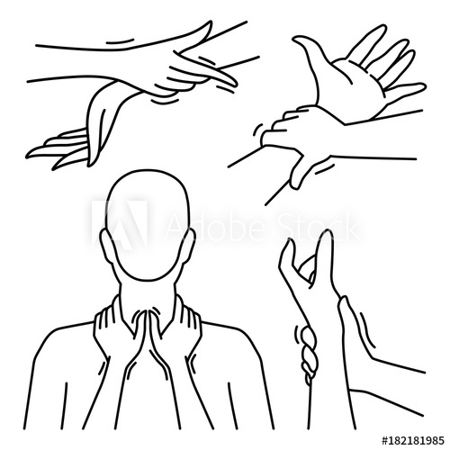 500x500 hand massage drawing collection - Massage Drawing
