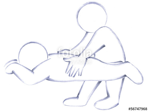 500x375 handmade pencil drawing of a massage stock photo and royalty free - Massage Drawing