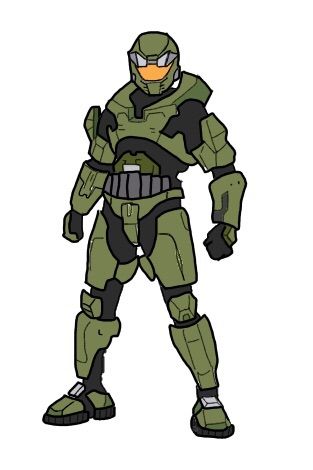313x470 Master Chief Digital Drawing Halo Amino - Master Chief Drawing