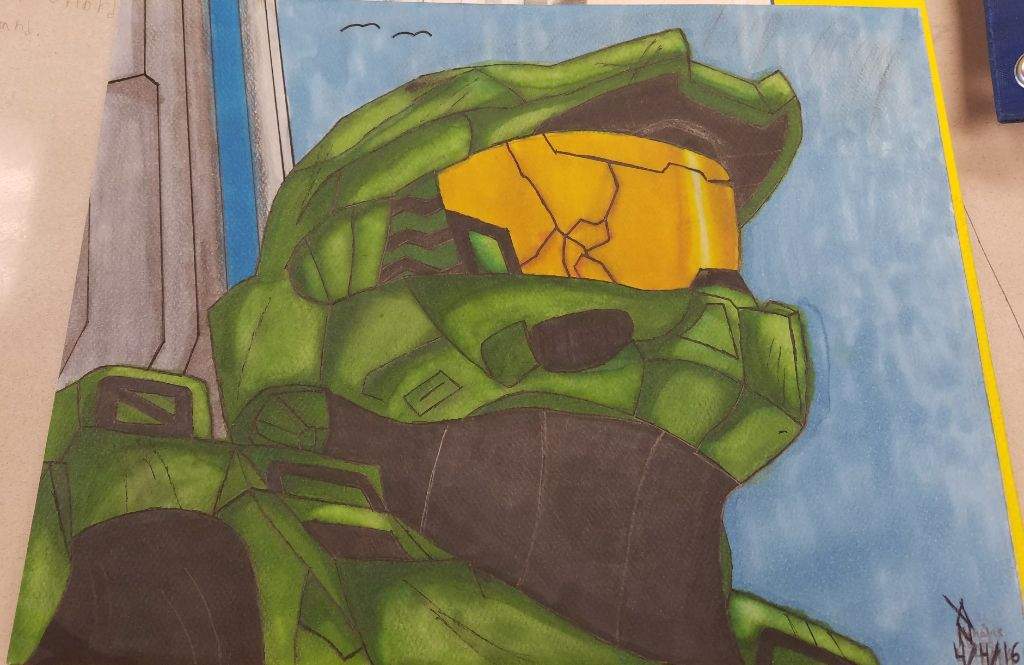 1024x665 Master Chief Drawing - Master Chief Drawing