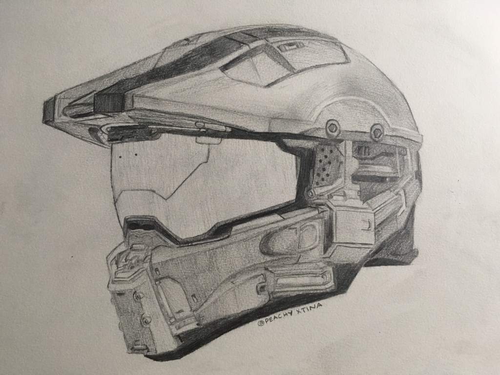1024x768 Master Chief's Helmet! Halo Amino - Master Chief Helmet Drawing