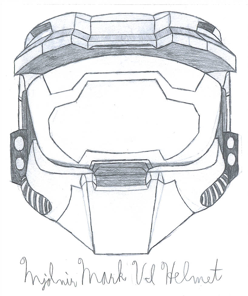 818x977 Master Chief Helmet - Master Chief Helmet Drawing