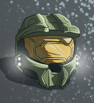 Master Chief Helmet Drawing at PaintingValley.com | Explore collection ...