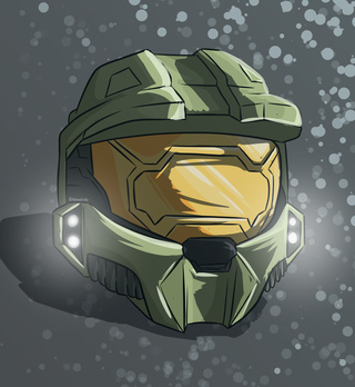320x348 Masterchief Drawings On Paigeeworld Pictures Of Masterchief - Master Chief Helmet Drawing
