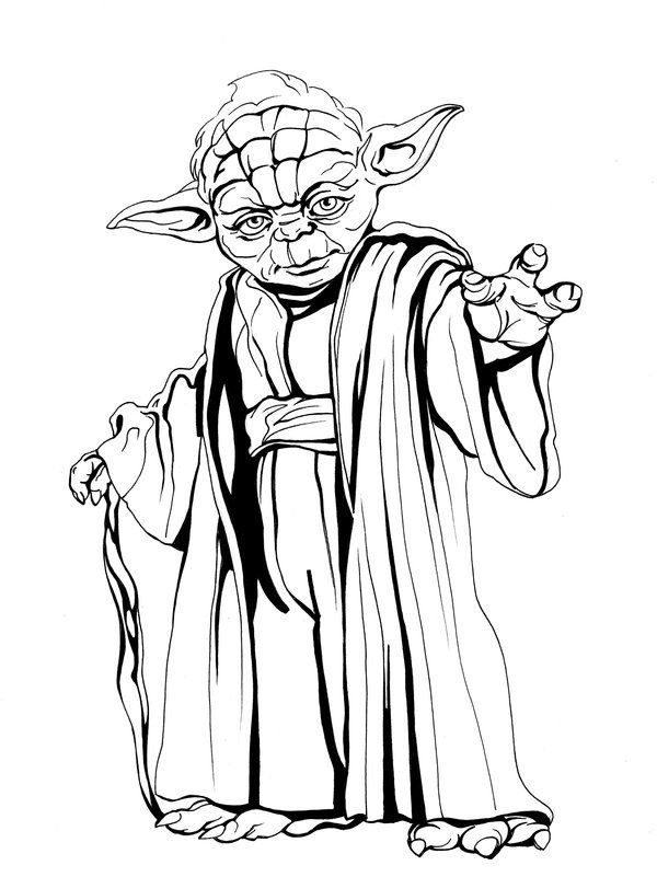 600x801 Master Yoda - Master Yoda Drawing