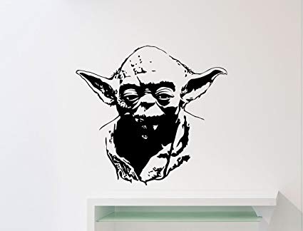 425x324 master yoda wall vinyl decal star wars jedi master yoda poster - Master Yoda Drawing