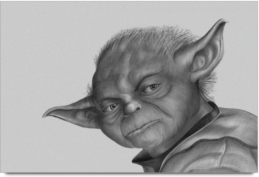 832x570 rangeeleinkers master yoda sketch laminated poster paper print - Master Yoda Drawing