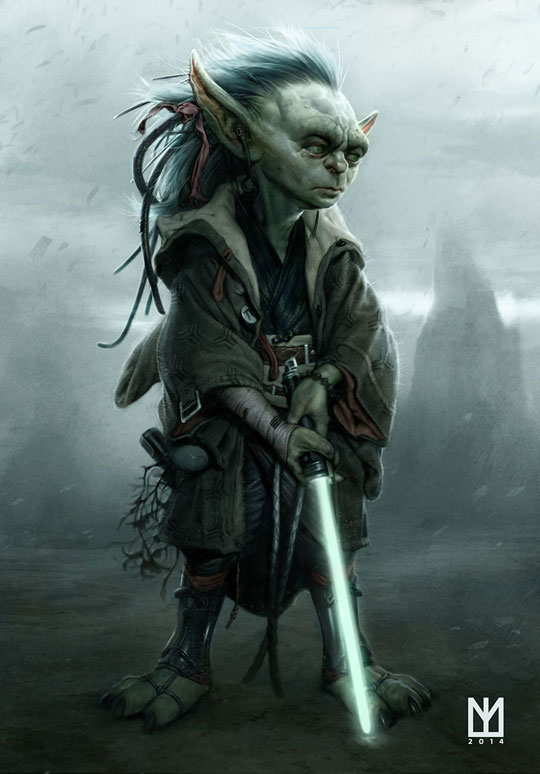 540x774 Young Master Yoda - Master Yoda Drawing