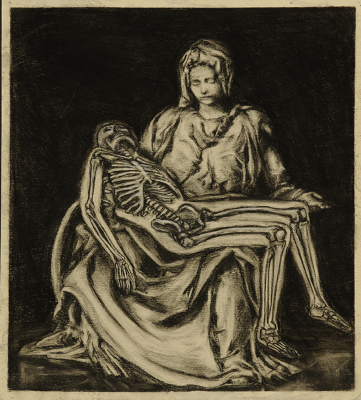 526x582 Drawing Skeleton Masterpiece - Masterpiece Drawing