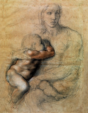300x386 Michelangelo Sacred And Profane, Masterpiece Drawings - Masterpiece Drawing