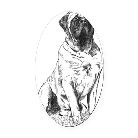 460x460 English Mastiff Drawing Car Accessories - Mastiff Drawing