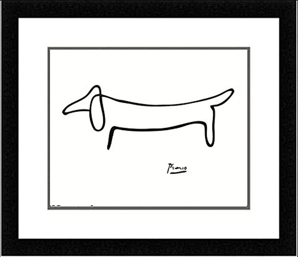 1000x864 Framed The Dog - Mat Drawing