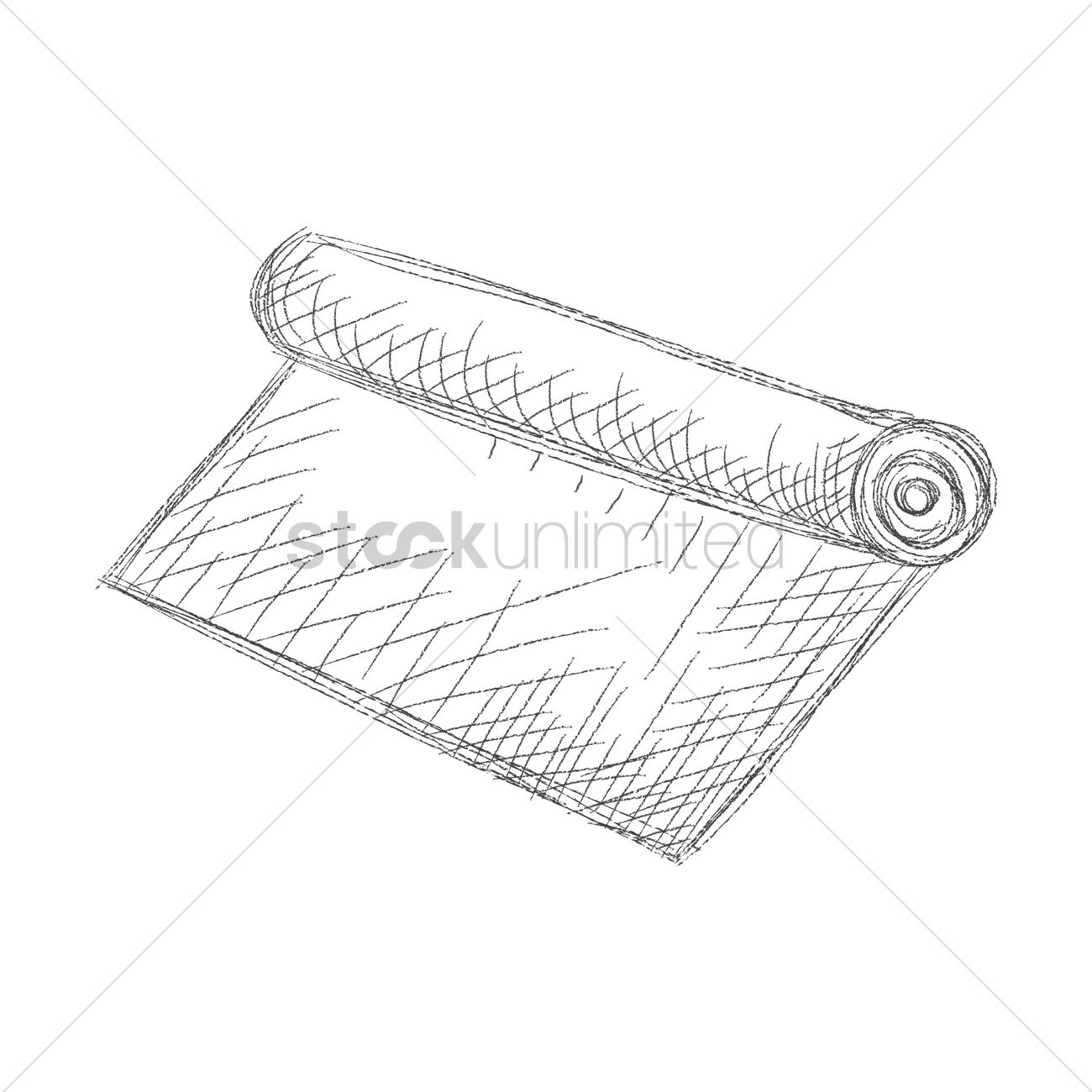 1300x1300 yoga mat vector image - Mat Drawing