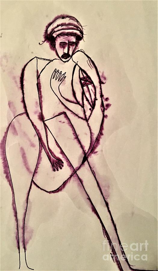 525x900 The African Matador Drawing - Matador Drawing