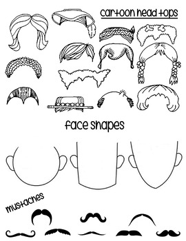 270x350 Mix 'n' Match Cartoon Faces How To Draw A Cartoon Face - Match Drawing