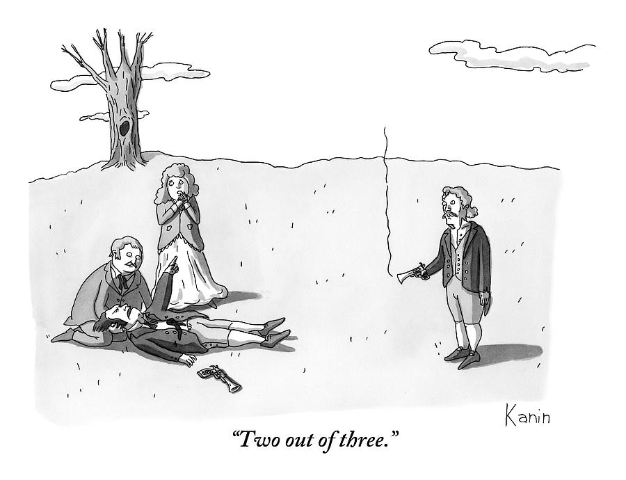 900x690 a man in a shooting match gets shot but asks drawing - Match Drawing