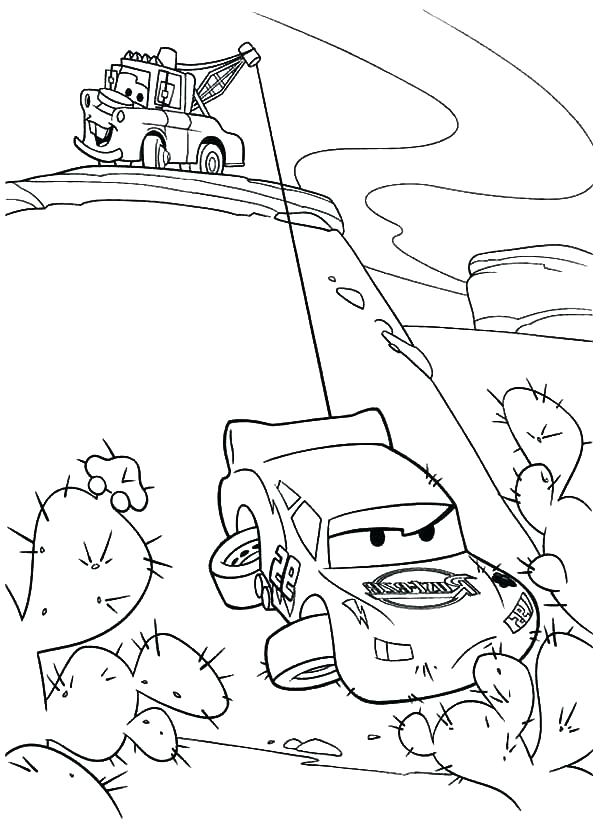 600x840 coloring pages lightning mcqueen drawing of cartoon mater coloring - Mater Drawing