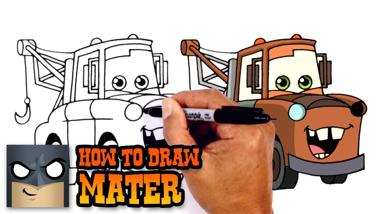 1280x720 how to draw mater cars - Mater Drawing