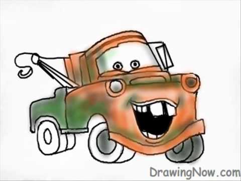 480x360 how to draw mater from cars movie - Mater Drawing