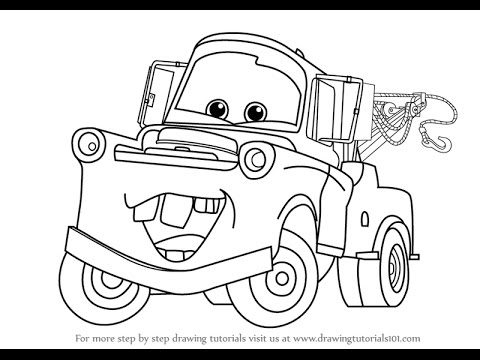 480x360 how to draw tow mater from cars - Mater Drawing