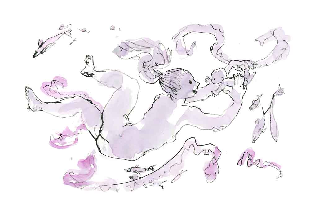 1000x697 hospitals quentin blake - Maternity Drawings