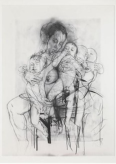 233x329 Jenny Saville, Davies Street, London, April Gagosian - Maternity Drawings