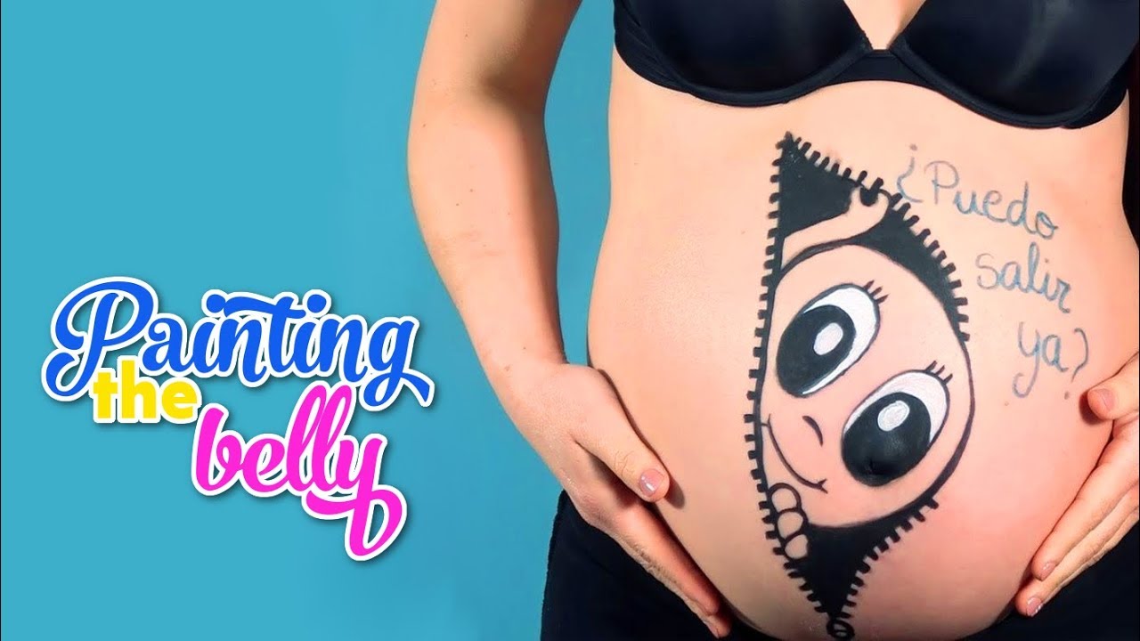 1280x720 Painting The Belly Of My Pregnant Sister - Maternity Drawings