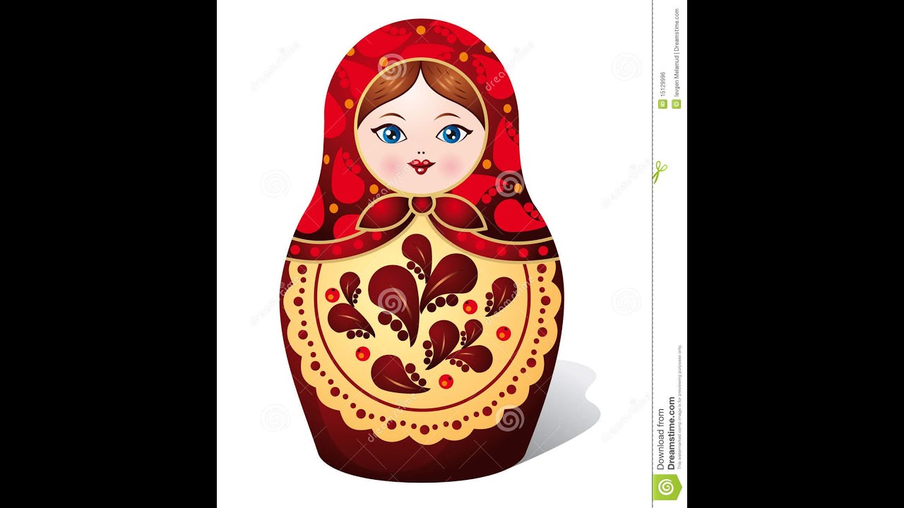 1280x720 matryoshka doll draw - Matryoshka Doll Drawing