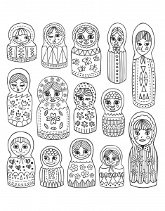 235x300 russian dolls - Matryoshka Doll Drawing