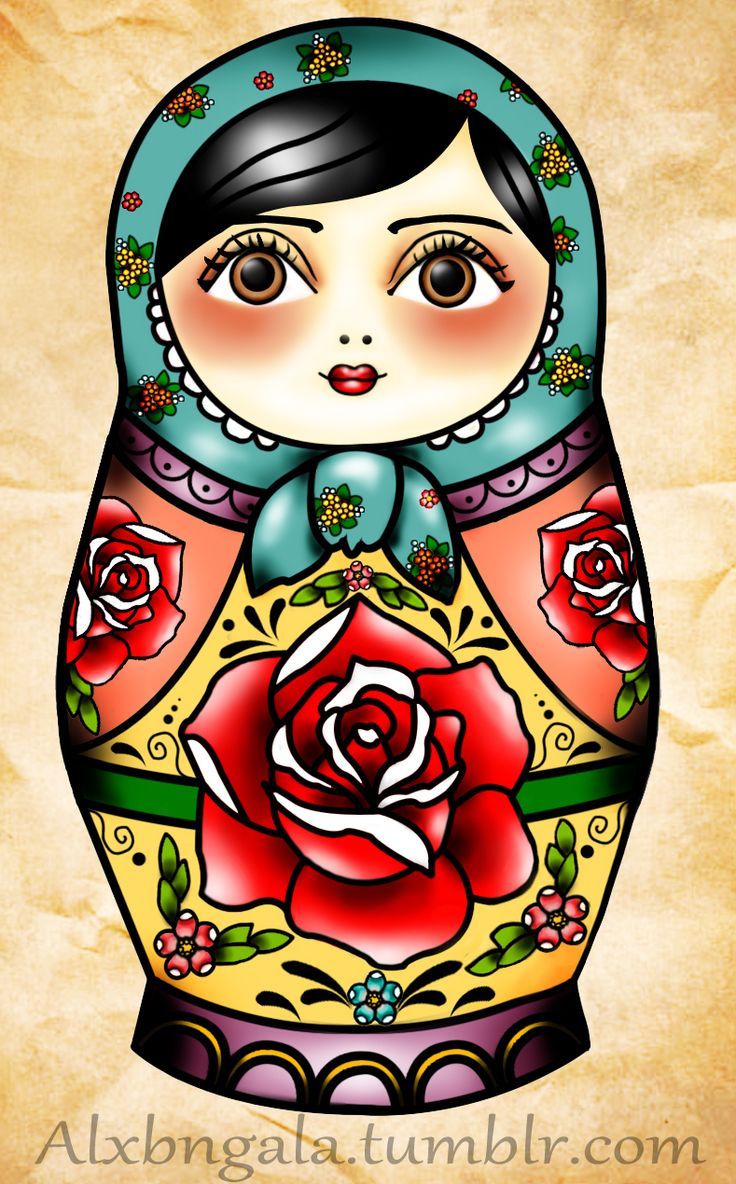 736x1184 russian nesting dolls drawing - Matryoshka Doll Drawing