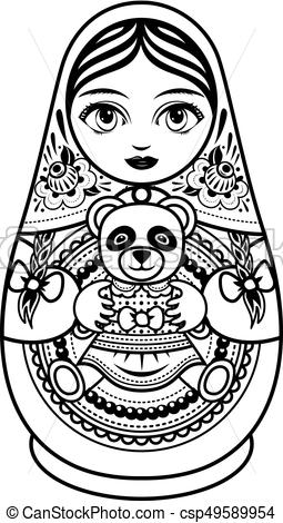 Matryoshka Drawing