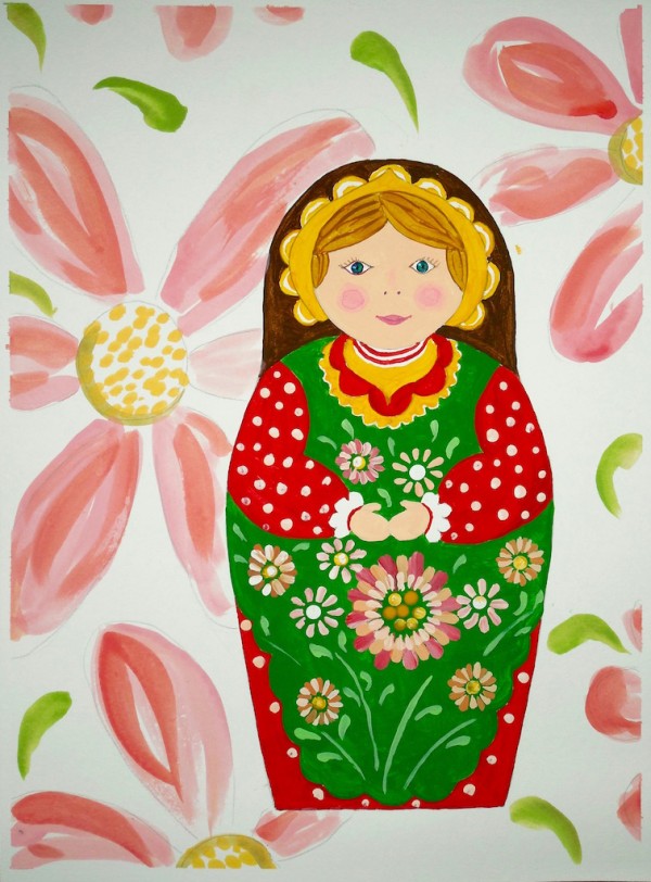 600x812 art classes level iii artachieve art lessons - Matryoshka Drawing