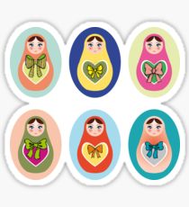 210x230 matryoshka drawing stickers redbubble - Matryoshka Drawing