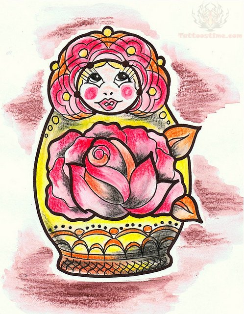 498x640 matryoshka drawing tattoo - Matryoshka Drawing